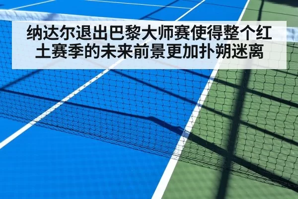 纳达尔退出巴黎大师赛使得整个红土赛季的未来前景更加扑朔迷离